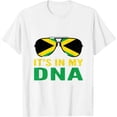 thumbnail image 1 of Jamaica Flag Inspired Design Womens T-Shirt White Medium, 1 of 5