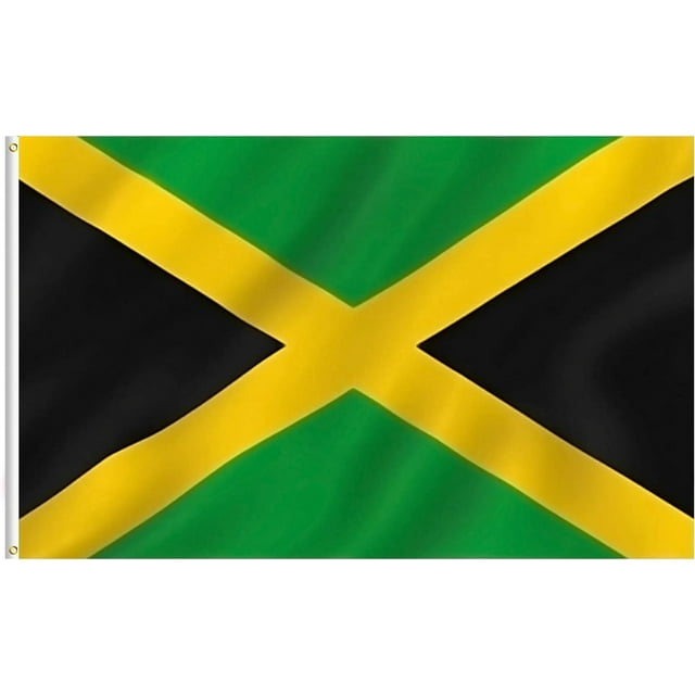 Jamaica Flag Jamaican National Flags Vivid Color Flags for Outdoor and