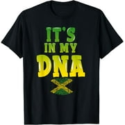 Jamaica Flag Jamaican Pride It is In My DNA Men Women Kids T-Shirt