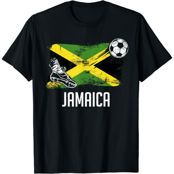 Jamaica Flag Jersey Jamaican Soccer Team Jamaican T-Shirt