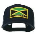 thumbnail image 1 of Jamaica Flag Letter Patched Mesh Back Cap - Navy OSFM, 1 of 5