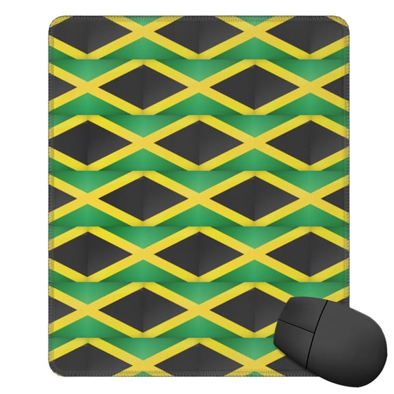 Jamaica Flag Mousepad Non-Slip Rubber Base Mouse Mat For Office Home 11.8×9.8inches