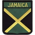 thumbnail image 1 of Jamaica Flag Shield Patch, Country Flag Patches, 1 of 2