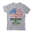 thumbnail image 1 of Jamaica Flag Shirt Jamaica USA Shirt Jamaican Roots American Grown Shirt Patriotic Gifts (X-Large Grey), 1 of 6