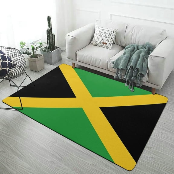 Jamaica Flag Soft Comfy Area Rugs Carpet Suitable for Living Room Kitchen Bedroom Laundry Room Home Decorations 40"x60"