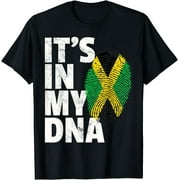 Jamaica Flag T Shirt Jamaican Pride DNA Men Women Kids T-Shirt