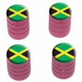 thumbnail image 1 of Jamaica Flag Tire Rim Wheel Aluminum Valve Stem Caps, Multiple Colors, 1 of 1