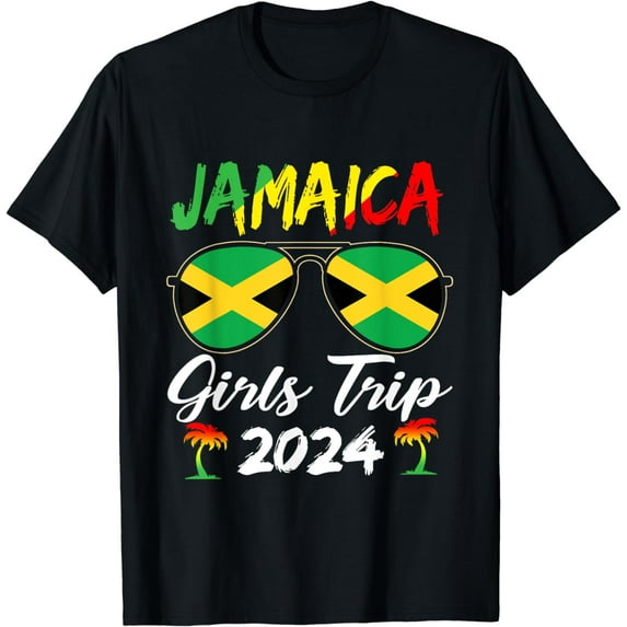 Jamaica Girls Trip 2024 Vacation Sunglasses For Women T-Shirt