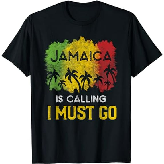 Jamaica Is Calling I Must Go Beach Vacation Sunset T-Shirt