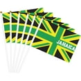 Jamaica Jamaican Kingdom Flag Small Mini Hand Held Flags 5.5x8.2 Inch