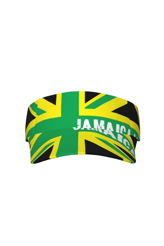 Jamaica Jamaican Kingdom Flag Sports Sun Visor Hats Adjustable Sun Visor Caps For Women And Men