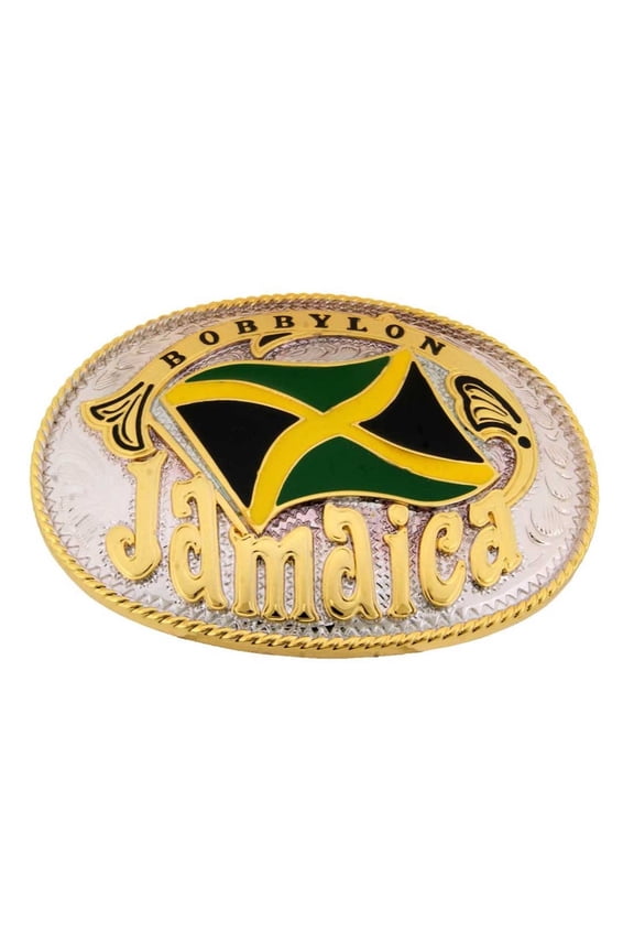 Jamaica Jamaican People Caribbean Country Belt Buckl Nation Land Metal Fashion