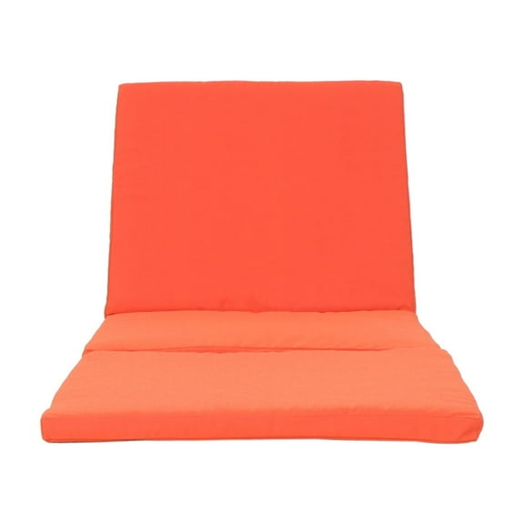 Jamaica Lounge Cushion for Outdoor Chaise Loungers Waterproof Fade Resistant UV Protected Rectangular Patio Sunbed Pad with Tie Downs