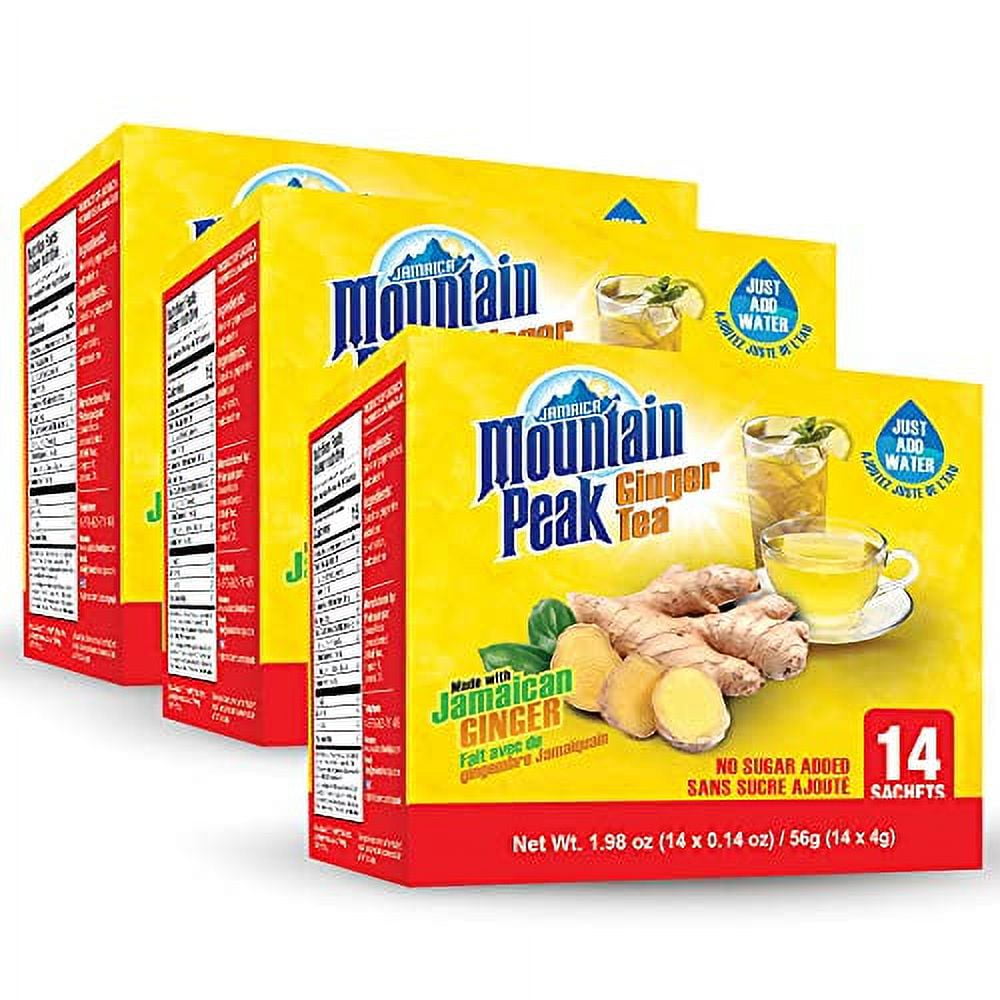 Caribbean Dreams Ginger Lemon Tea Bags - Pack Of 3 (72 Bags Total), Natural, Caffeine-Free Herbal Tea