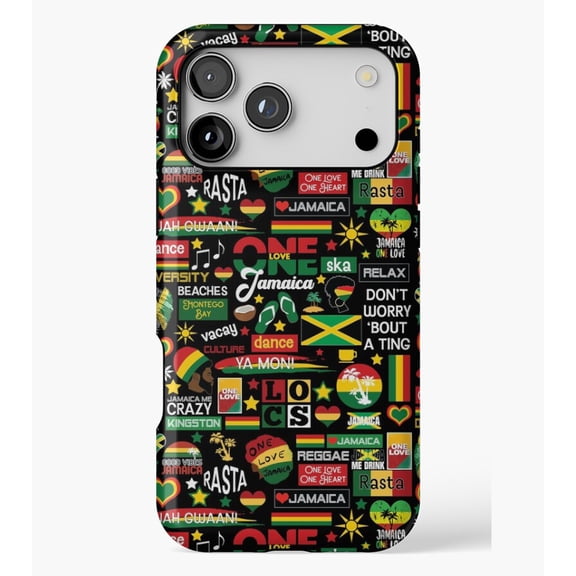Jamaica One Love Culture Pattern M2967, Protective Case for iPhone 17 16 15 14 13 12 11 Pro Max – Modern Unisex Style