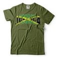 thumbnail image 1 of Jamaica Patriotic Tee Shirt Jamaican Gift Tee Jamaica Flag Shirt Jamaica National Tee (Medium Military Green), 1 of 6