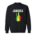 thumbnail image 1 of Jamaica Peace Sign Sweatshirt Men -SPIdeals Designs, Male 3X-Large, 1 of 4