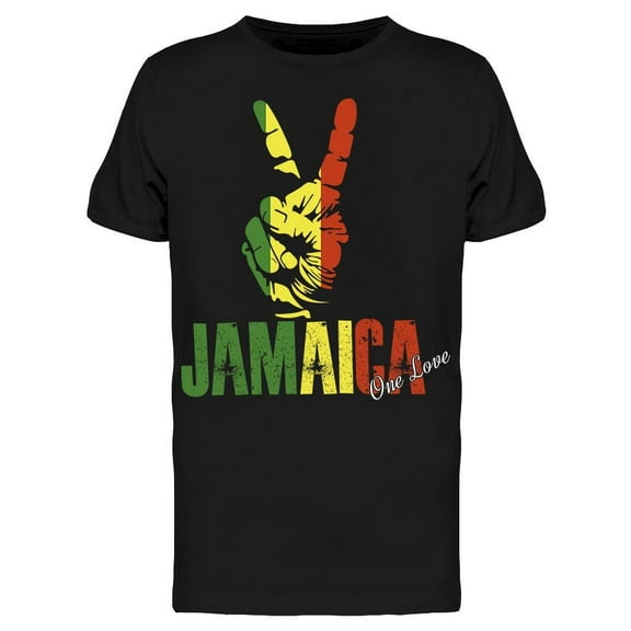 Jamaica Peace Sign T-Shirt Men -Image by Shutterstock, Male Small