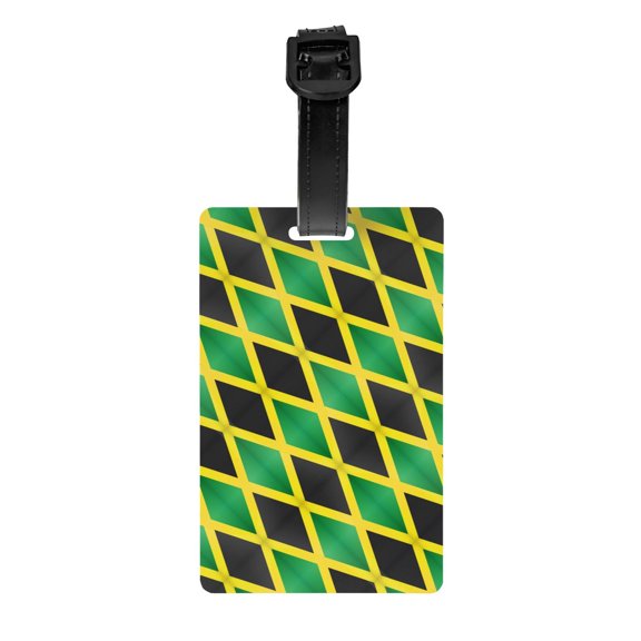 Jamaica Pvc Luggage Tag With Name Id Labelfor Women Men