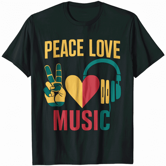 Jamaica Rastafarian Peace Love Reggae Music Rasta T-Shirt