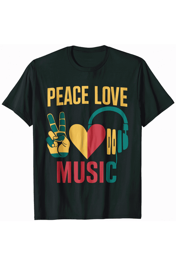 Jamaica Rastafarian Peace Love Reggae Music Rasta T-Shirt