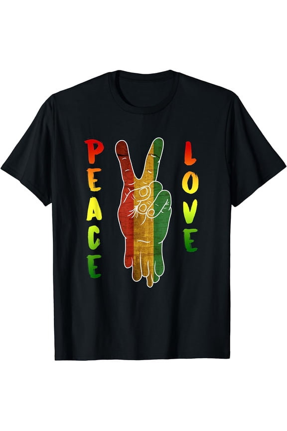 Jamaica Reggae Music Rasta Pride Peace Love T-Shirt