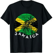 Jamaica Retro Vintage Jamaican Flag Coconut Pride Roots T-Shirt