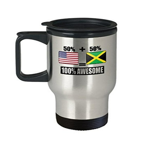 Jamaica Travel Mug - 14 oz Stainless Steel Coffee Cup - Perfect Souvenir Gift