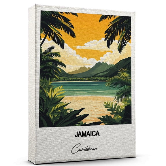Jamaica Travel Wall Art  Caribbean Canvas  Travel Wall Decor with Timeless Appeal  A Special Gift for Loved Ones