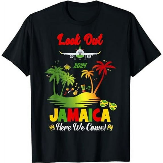 Jamaica Vacation 2024 Matching Jamaican Group Birthday T-Shirt