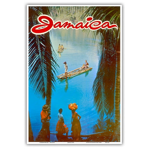 Jamaica - Vintage Travel Poster c.1970s - Master Art Print (Unframed) 13in x 19in