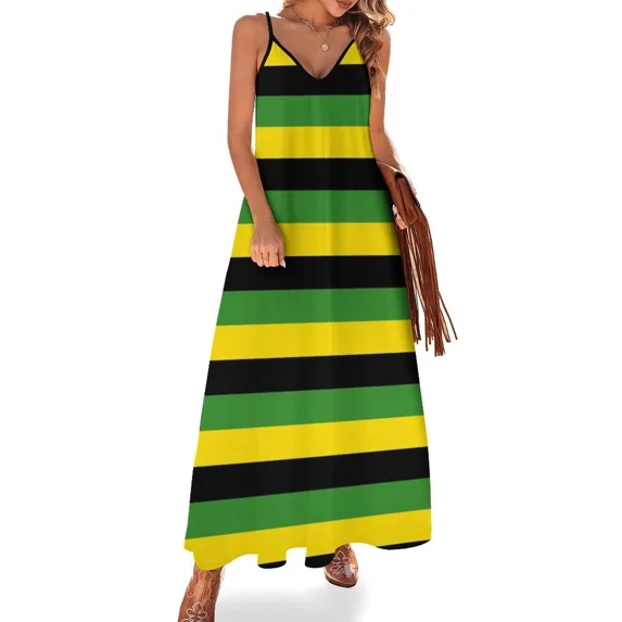 Jamaica flag stripes Sleeveless Dress dresses for woman 2025 women long dresses