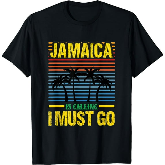 Jamaica is Calling I Must Go Jamaican Vacation Graphic Cute T-Shirt