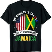 Jamaican American Patriot Heart is from Jamaica Flag T-Shirt