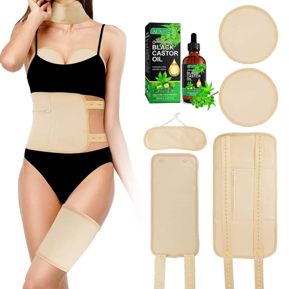 Jamaican Black Castor Massage Oils,Organic Castor Essential Oil for Yoga Aromatherapy Oil, 100% Pure Cold Pressed Massage Oil,Hair Nourishing, Anti-Aging 120ml(4.04 fl.oz)