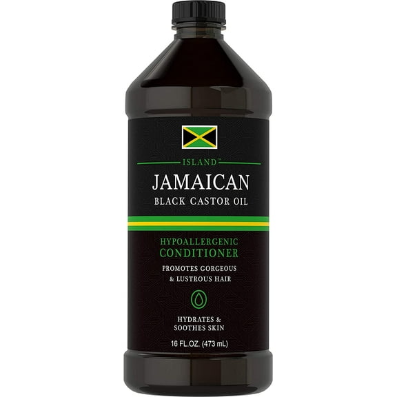 Jamaican Black Castor Oil 16oz | Hair Eyelashes & Eyebrows | All Natural Hypoallergenic Conditioner