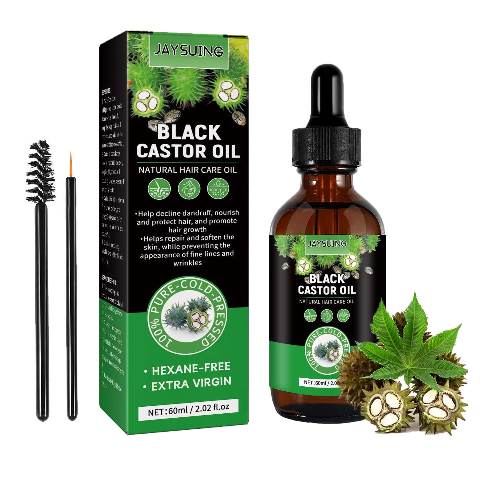 Jamaican Black Castor Oil, Body Massage Castor Oil, 100% Pure Cold ...