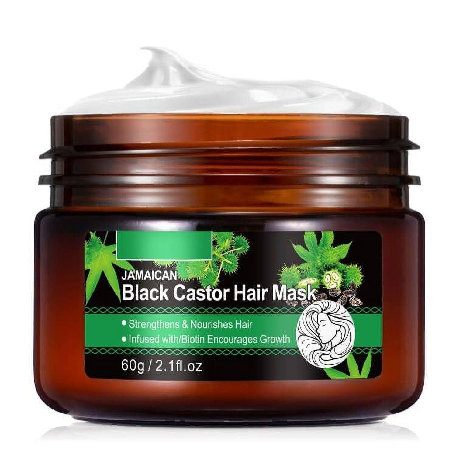 Jamaican Black Castor Oil Hair Mask,Castor oil Hair Mask for Dry Damaged Hair and Growth,Deep