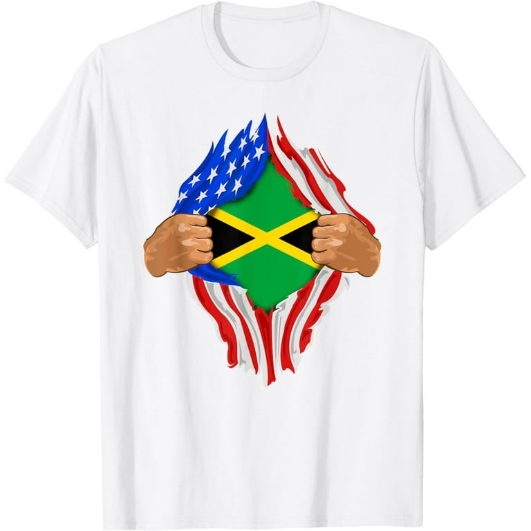 Jamaican Blood Inside Me T-Shirt | Jamaica Flag Gift Jamaican Blood Inside Me T-Shirt | Jamaica Flag Gift