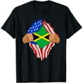 thumbnail image 1 of Jamaican Blood Inside Me T-Shirt | Jamaica Flag Gift, 1 of 4