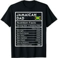 thumbnail image 1 of Jamaican Dad Nutrition Facts National Pride Gift For Dad T-Shirt, 1 of 4