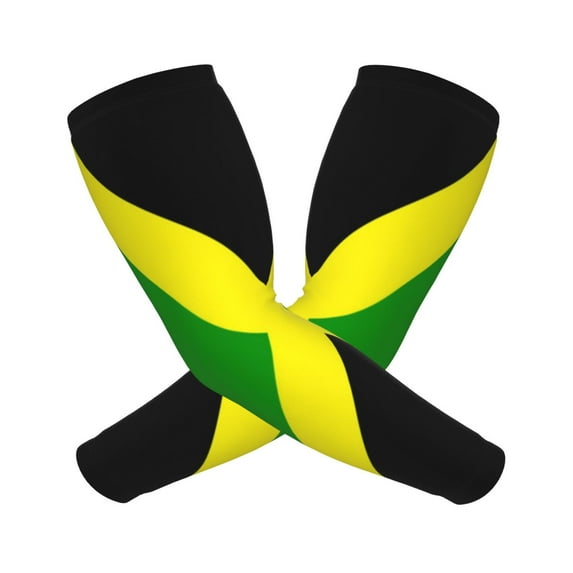 Jamaican Flag Compression Sports Arm Sleeve Baseball Football Basketball For Men And Women
