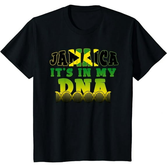 Jamaican Flag Jamaica It`s In My DNA Men Women Kids Gift T-Shirt