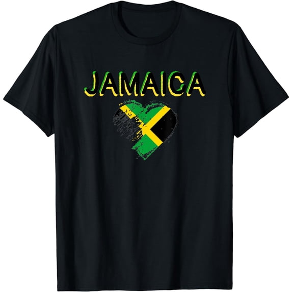 Jamaican Flag Jamaica It's In My Heart Men Women Kids T-Shirt