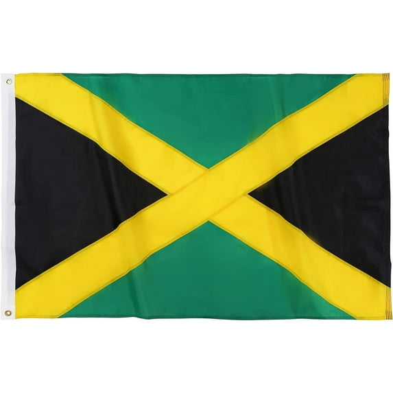 Jamaican Flag Jamaica National Flags Sewn Stripes Heavy Duty Outdoor with Brass Grommets