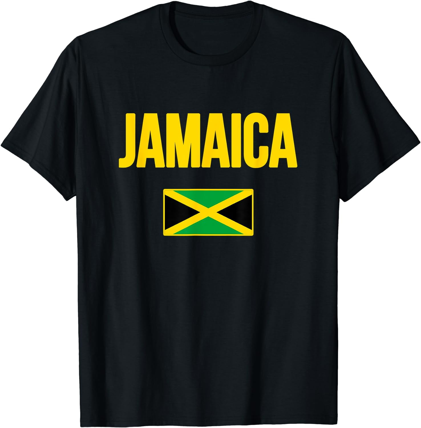 Jamaican Flag Jamaica Souvenir Love Travel Vacation TShirt Black 2X