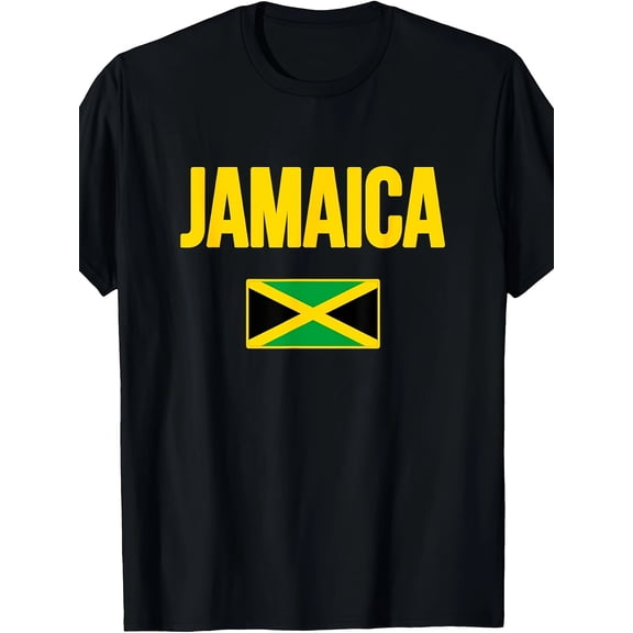Jamaican Flag Jamaica Souvenir Love Travel Vacation T-Shirt