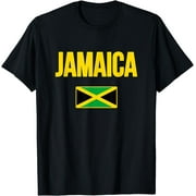 Jamaican Flag Jamaica Souvenir Love Travel Vacation T-Shirt