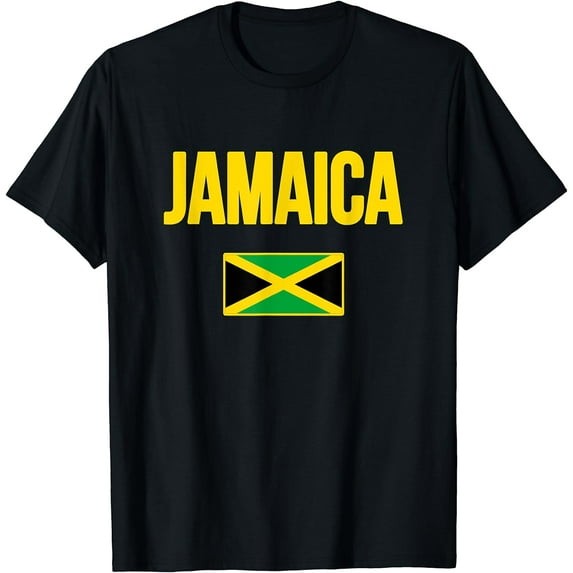 Jamaican Flag Jamaica Souvenir Love Travel Vacation T-Shirt