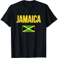 thumbnail image 1 of Jamaican Flag Jamaica Souvenir Love Travel Vacation T-Shirt, 1 of 4
